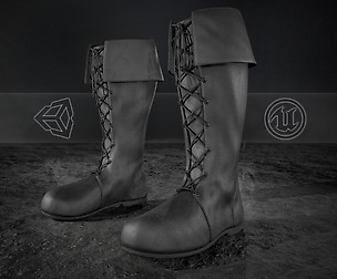 Black Medieval Boots