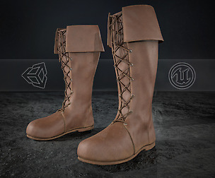 Brown Medieval Boots