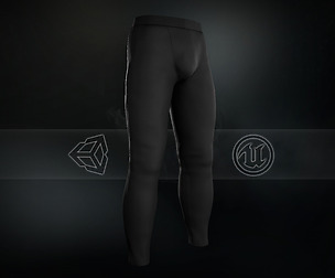 Black Skinny Medieval Pants