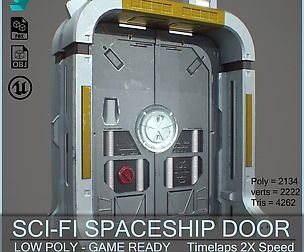 SciFi_SpaceShip_Door_GameReady