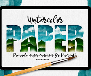 WATERCOLOR PAPER CANVASES FOR PROCREATE