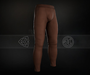 Brown Skinny Medieval Pants