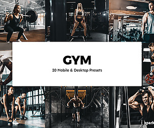 20 Gym Lightroom Presets and LUTs