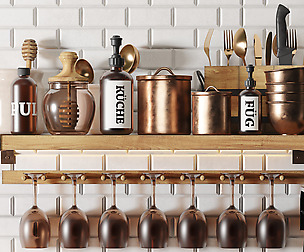 Kitchen accessory decor set collection