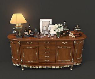 Classic Chest Of Drawer and Decoration