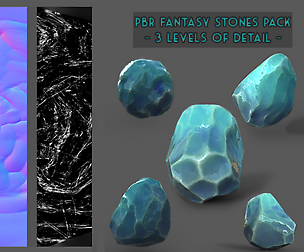 PBR fantasy stones pack