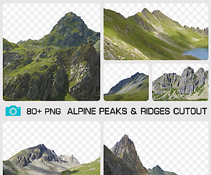 ALPINE PEAKS & RIDGES CUTOUT