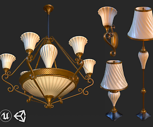 Vintage Light Pack PBR Game Ready