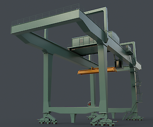 PBR Rail Mounted Gantry Crane RMG V1 - Green Light