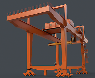 PBR Rail Mounted Gantry Crane RMG V1 - Orange