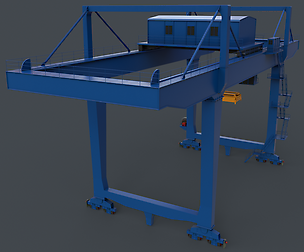 PBR Rail Mounted Gantry Crane RMG V2 - Blue