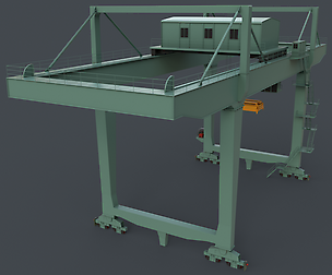 PBR Rail Mounted Gantry Crane RMG V2 - Green Light