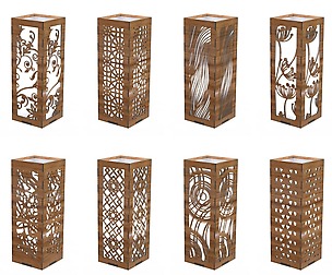 Laser cut vector desk Lamp, DXF, EPS, CDR, AI