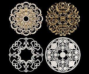 Name: Decorative Wall Rosettes 09