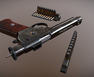 PBR Roth Steyr 1907 M7 gun with magazine