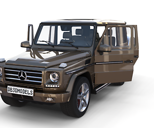 Mercedes Benz G Class with interior Brown