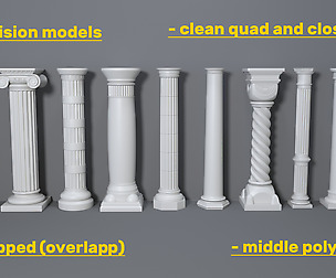 Columns Collection -2 - 10 pieces