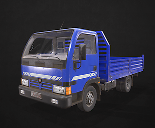 Light Truck Tipper - Low Poly