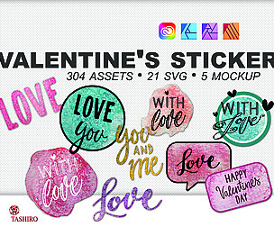 Valentines sticker