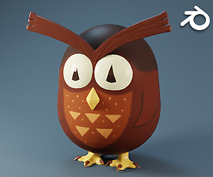 Blender 3D - Create a Cartoon Owl