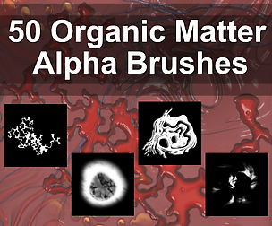 50 Alpha Brushes - Organic Matter