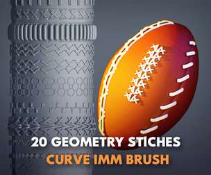 🧵 🧶20Geometry STICHES{BRUSHES}Zbrush!