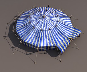 Blue Circus Tent