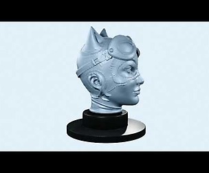 Free Catwoman Fanart Ready for 3D Print