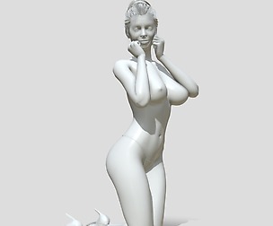 Nude woman printable
