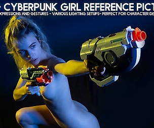 500+ Cyberpunk Girl Reference Pictures for Artists