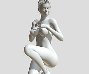 Nude woman printable