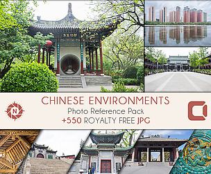 Chinese environments: Photo Reference Pack