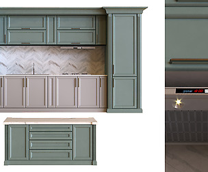 kitchen set 007 lowpoly