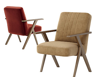 Benjara wooden armchair