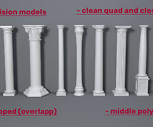Columns Collection -3 - 10 pieces