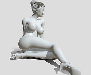 Nude woman printable