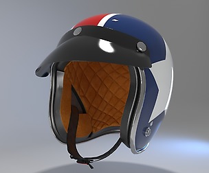 Retro Motorcycle Helmet
