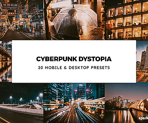 20 Cyberpunk Dystopia Lightroom Presets and LUTs