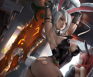Battle Bunny Riven NSFW+SFW pack