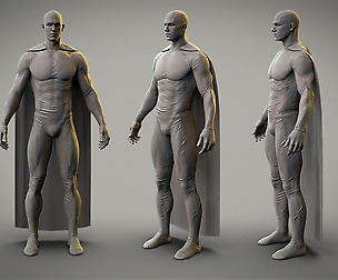 Superhero Male Body Anatomy (size S)