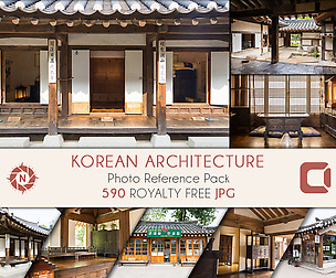 Korean Architecture - Photo Reference Pack