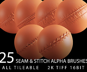 25 seam and stitch alpha brush bundle
