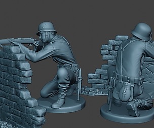 German soldier ww2 shoot cover G5