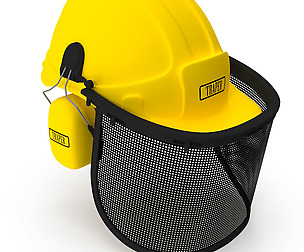 Safety Helmet with Face and Ears Cover