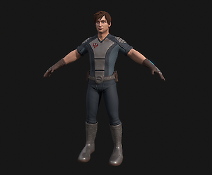 Sci Fi Character Low-poly 3D model