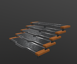 Sci Fi Stair Low-poly 3D model