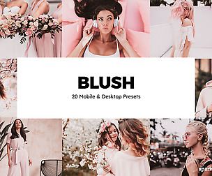 20 Blush Lightroom Presets and LUTs