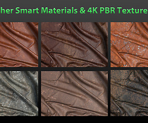 20 Leather Smart Materials&4k Texture