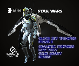 Clone trooper Phase 2 sky trooper