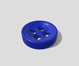Printable Cloth Button 001 - Ø1cm - 4 Holes Ø2mm